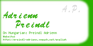 adrienn preindl business card